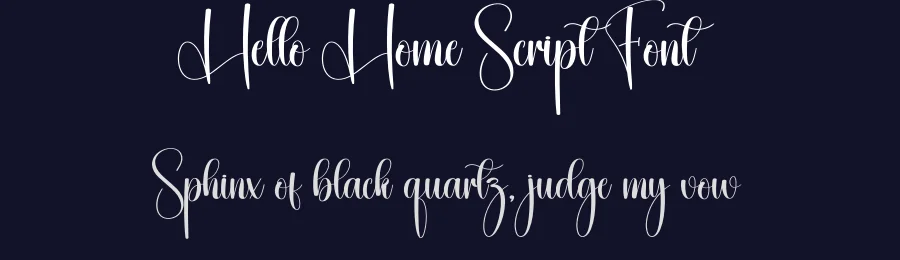Hello Home Script Font by creativeletter — Script Handwritten Font — thumbnail 2