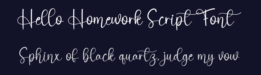 Hello Homework Script Font by creativeletter — Script Handwritten Font — thumbnail 2