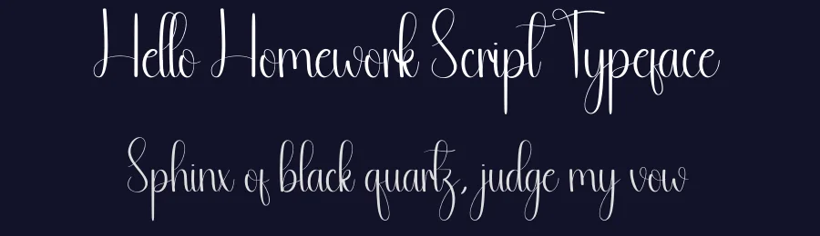 Hello Homework Script Typeface by andikastudio — Script Handwritten Font — thumbnail 2