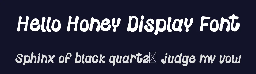 Hello Honey Display Font by wibisono2001 — Display Font — thumbnail 2