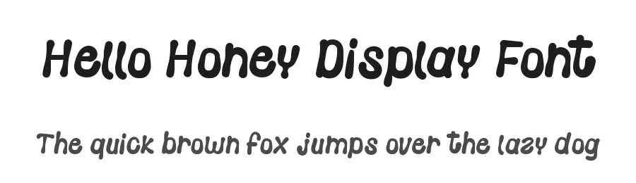 Hello Honey Display Font by wibisono2001 — Display Font