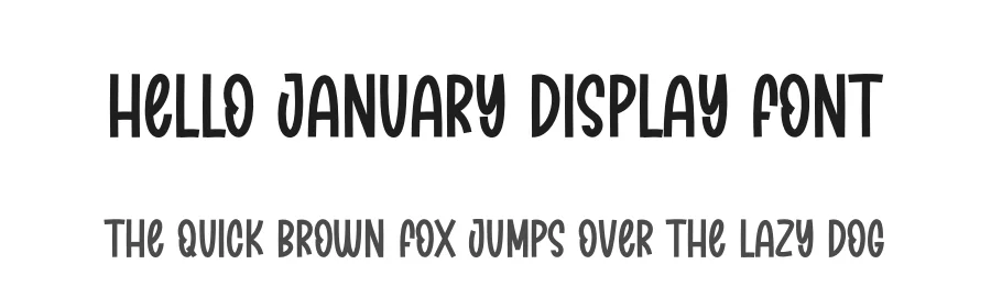 Hello January Display Font by creativeletter — Display Font