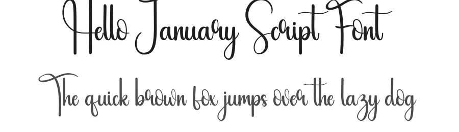 Hello January Script Font by andikastudio — Script Handwritten Font