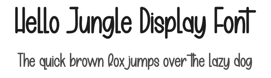 Hello Jungle Display Font by creativeletter — Display Font