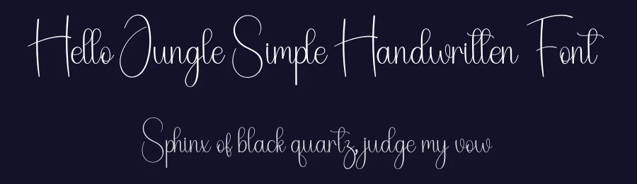 Hello Jungle Simple Handwritten Font by freshtypeink — Script Handwritten Font — thumbnail 2