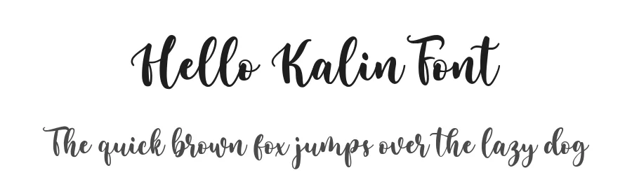 Hello Kalin Font by metafontsy — Script Handwritten Font