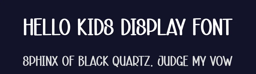 Hello Kids Display Font by andikastudio — Display Font — thumbnail 2