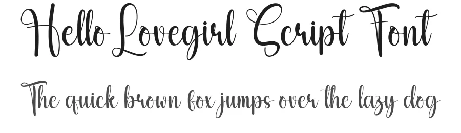 Hello Lovegirl Script Font by creativeletter — Script Handwritten Font