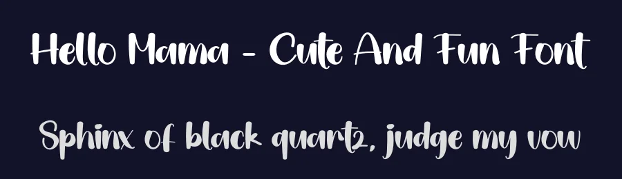 Hello Mama – Cute And Fun Font by andikastudio — Display Font — thumbnail 2
