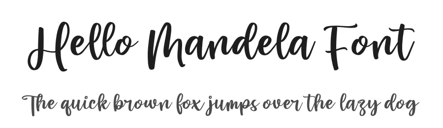 Hello Mandela Font by perspectype — Script Handwritten Font