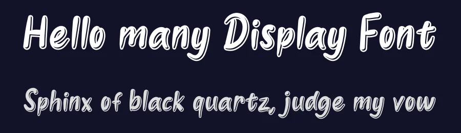 Hello many Display Font by andikastudio — Display Font — thumbnail 2