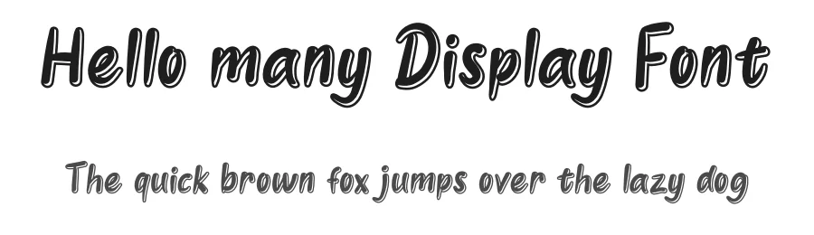 Hello many Display Font by andikastudio — Display Font