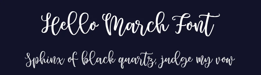 Hello March Font by metafontsy — Script Handwritten Font — thumbnail 2