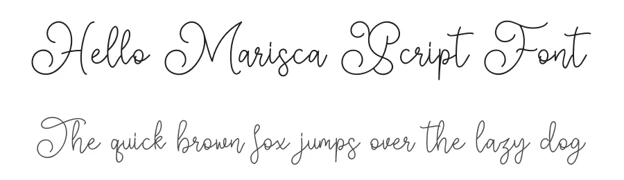 Hello Marisca Script Font by Rantautype — Script Handwritten Font