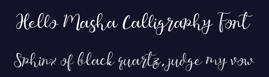 Hello Masha Calligraphy Font by letterenastudios — Script Handwritten Font — thumbnail 2