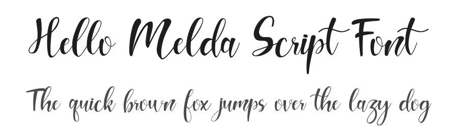 Hello Melda Script Font by pandanwangi — Script Handwritten Font