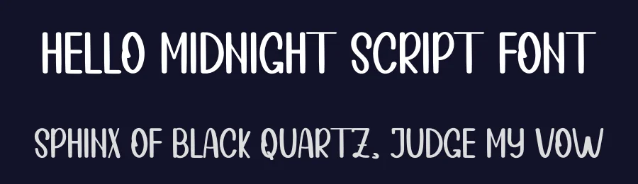 Hello Midnight Script Font by inermediaSTUDIO — Display Font — thumbnail 2