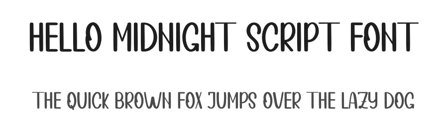 Hello Midnight Script Font by inermediaSTUDIO — Display Font