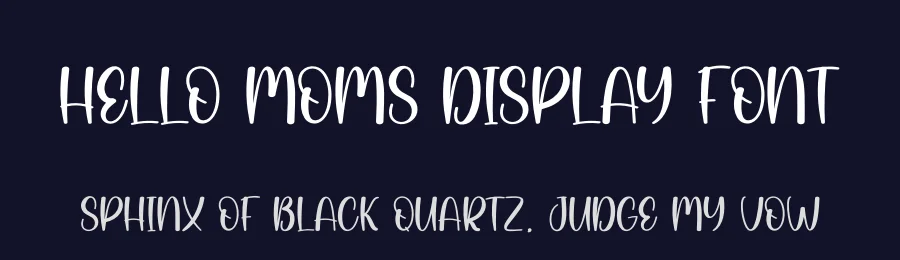 Hello Moms Display Font by creativeletter — Display Font — thumbnail 2