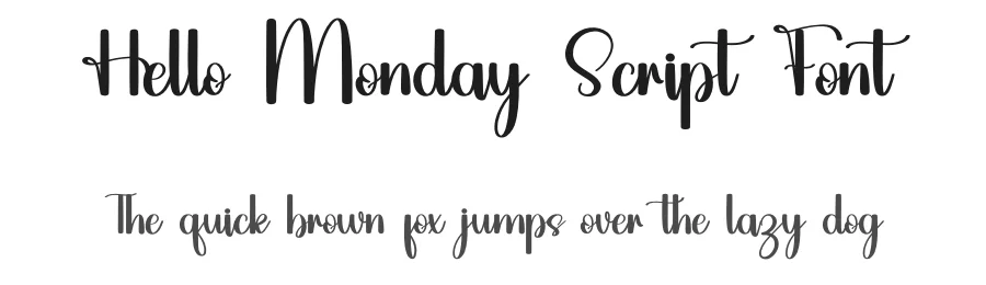 Hello Monday Script Font by inermediaSTUDIO — Script Handwritten Font