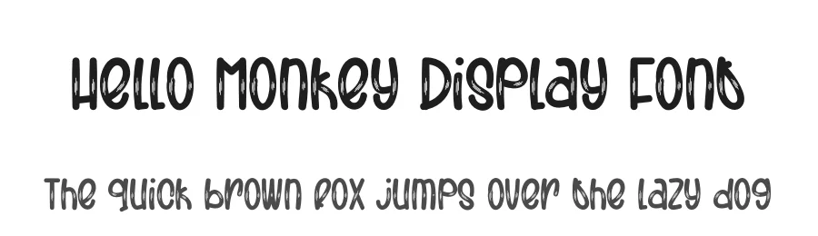 Hello Monkey Display Font by creativeletter — Display Font