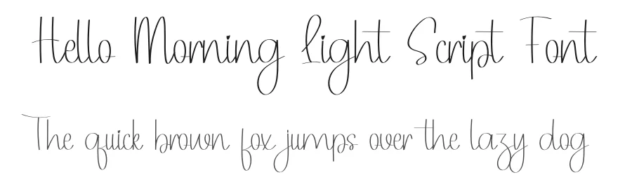 Hello Morning Light Script Font by inermediaSTUDIO — Script Handwritten Font