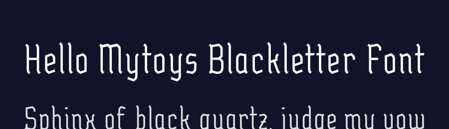 Hello Mytoys Blackletter Font by alitdesign — Display Font — thumbnail 2