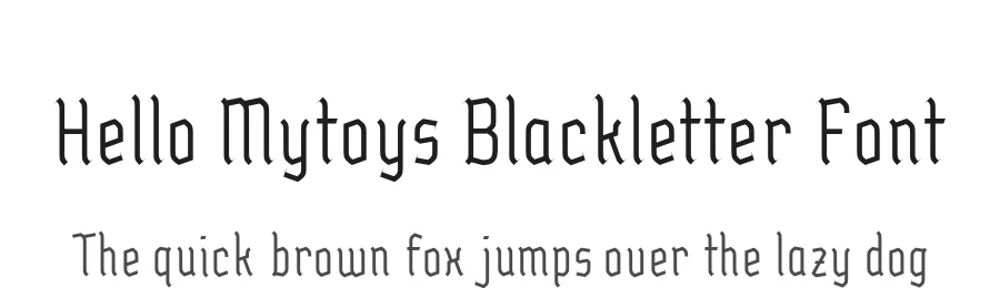 Hello Mytoys Blackletter Font by alitdesign โ Display Font