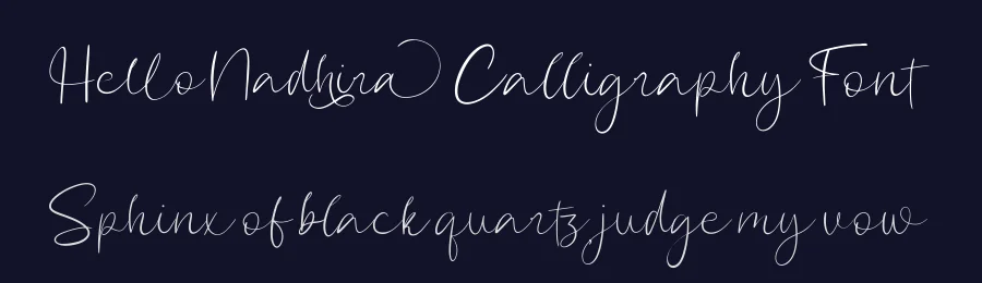 Hello Nadhira Calligraphy Font by Paily Studio — Script Handwritten Font — thumbnail 2