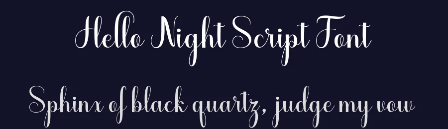 Hello Night Script Font by Black Studio — Script Handwritten Font — thumbnail 2
