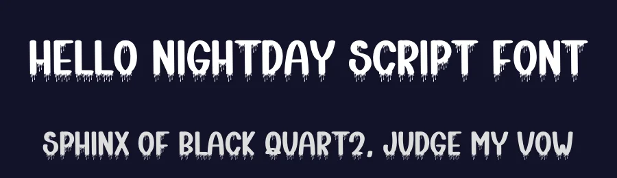 Hello Nightday Script Font by freshtypeink — Display Font — thumbnail 2