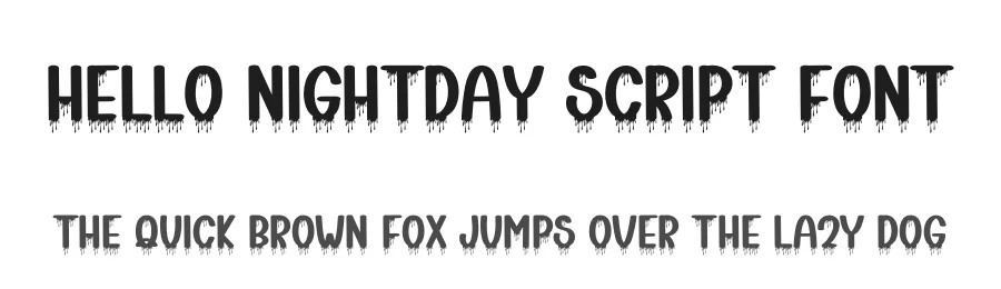 Hello Nightday Script Font by freshtypeink — Display Font