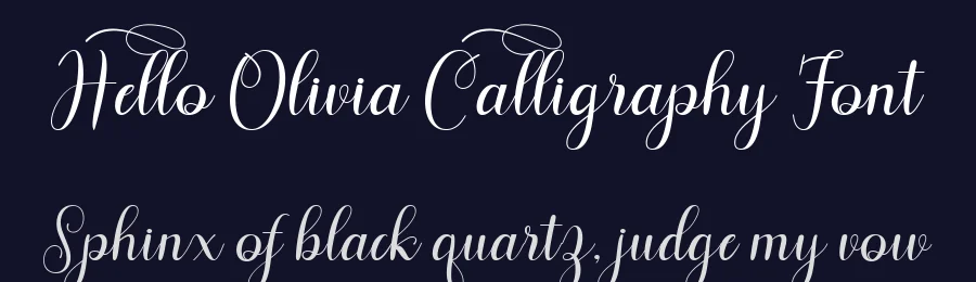 Hello Olivia Calligraphy Font by fontkong — Script Handwritten Font — thumbnail 2