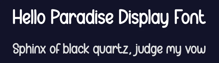 Hello Paradise Display Font by andikastudio — Display Font — thumbnail 2