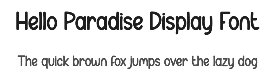 Hello Paradise Display Font by andikastudio — Display Font