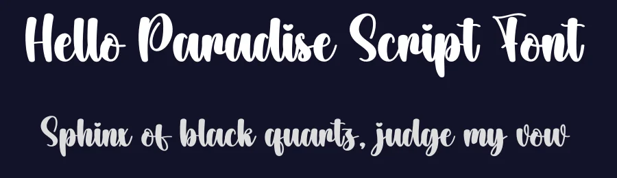 Hello Paradise Script Font by creativeletter — Script Handwritten Font — thumbnail 2