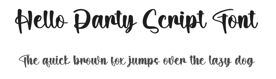 Hello Party Script Font by creativeletter — Script Handwritten Font