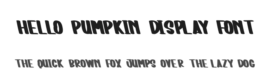 Hello Pumpkin Display Font by andikastudio — Display Font