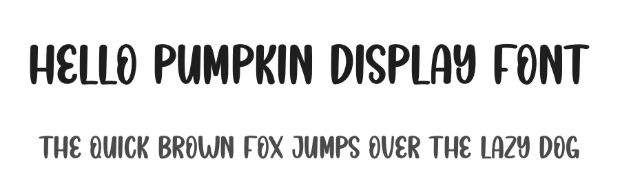 Hello Pumpkin Display Font by andikastudio — Display Font