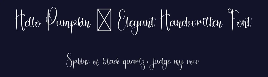 Hello Pumpkin – Elegant Handwritten Font by freshtypeink — Script Handwritten Font — thumbnail 2
