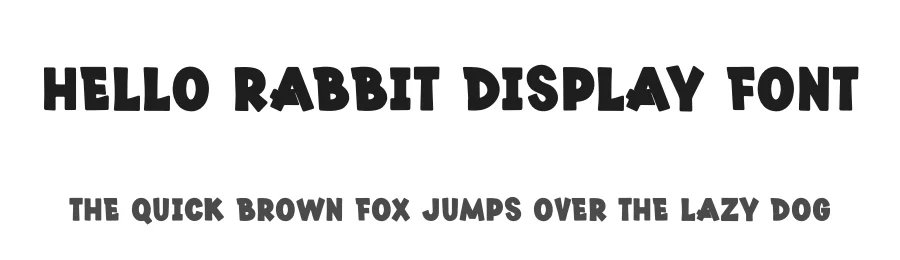 Hello Rabbit Display Font by freshtypeink — Display Font