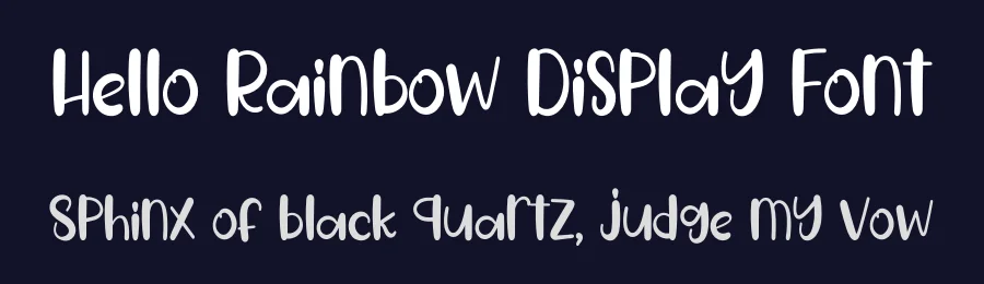 Hello Rainbow Display Font by inermediaSTUDIO — Display Font — thumbnail 2