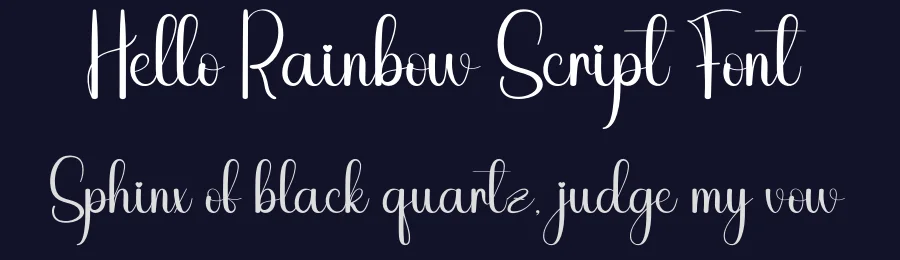 Hello Rainbow Script Font by creativeletter — Script Handwritten Font — thumbnail 2