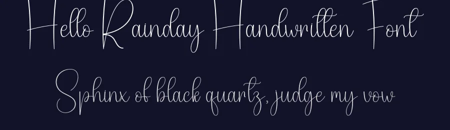 Hello Rainday Handwritten Font by creativeletter — Script Handwritten Font — thumbnail 2