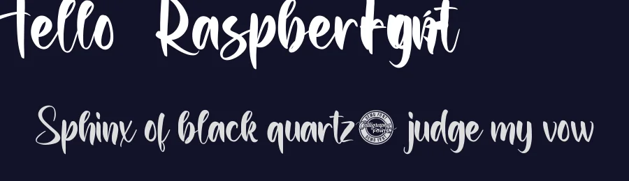 Hello Raspberry Font by CalligraphyFonts.net — Script Handwritten Font — thumbnail 2