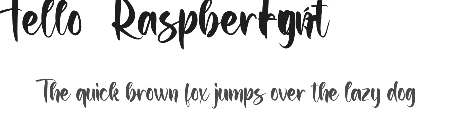 Hello Raspberry Font by CalligraphyFonts.net — Script Handwritten Font