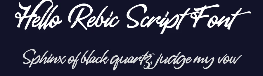 Hello Rebic Script Font by Pollux of Geminorum — Script Handwritten Font — thumbnail 2