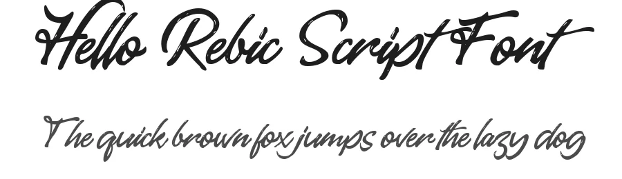 Hello Rebic Script Font by Pollux of Geminorum — Script Handwritten Font