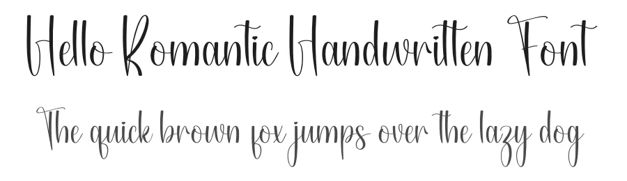 Hello Romantic Handwritten Font by andikastudio — Script Handwritten Font
