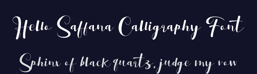 Hello Saffana Calligraphy Font by letterenastudios — Script Handwritten Font — thumbnail 2